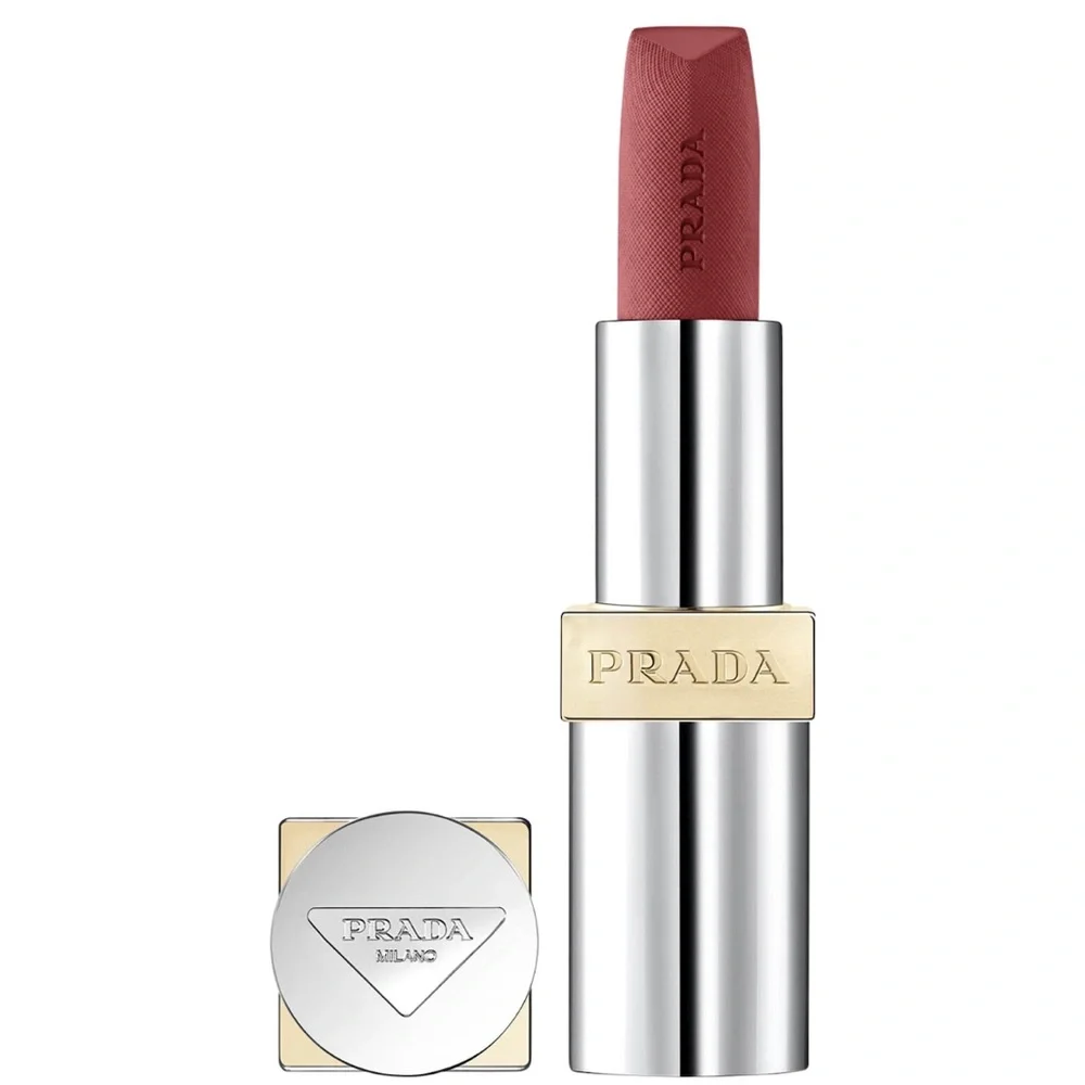Prada🤍 Monochrome Hyper Matte Mini Lipstick P56 Notte Deep Berry NIB
